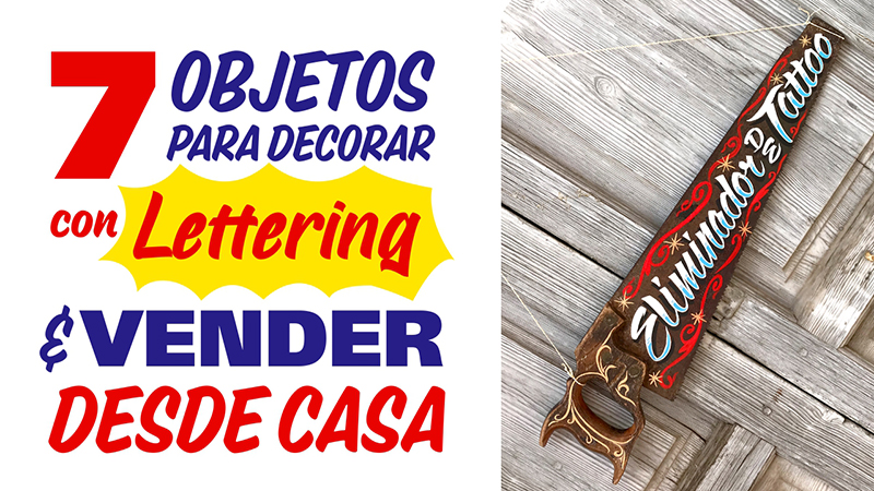 7 objetos para decorar con lettering y vender desde casa
