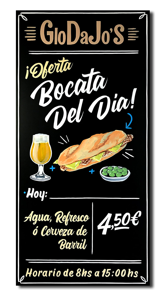 rotulacion-a-mano-pizarra-bocata-cerveza