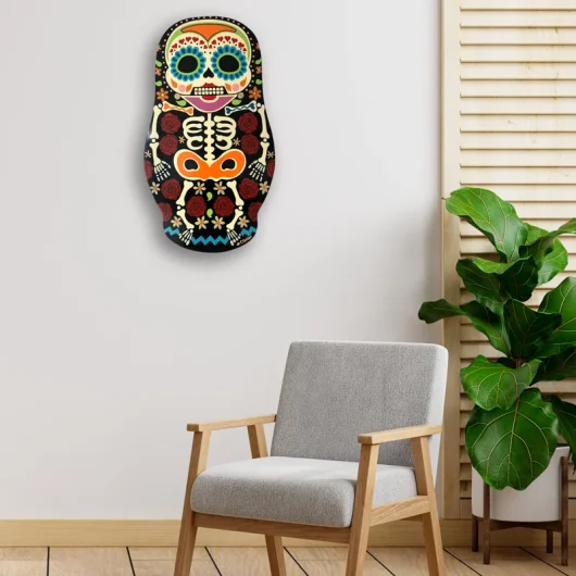 Skull-Matrioshka-Sign-livingroom-hand-painted-by-CRoldan-Art