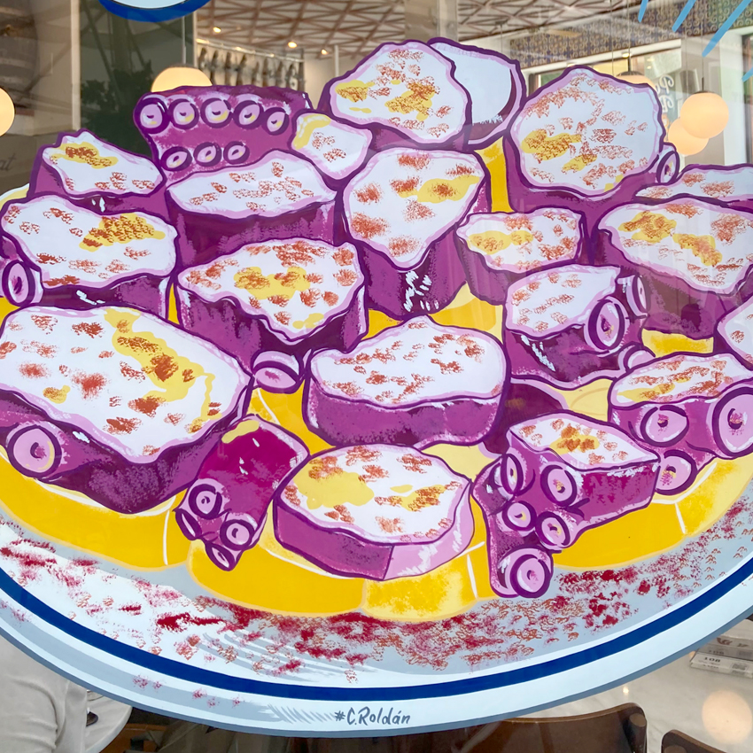 Dibujo-en-Bar-de-Pulpo-a-la-gallega