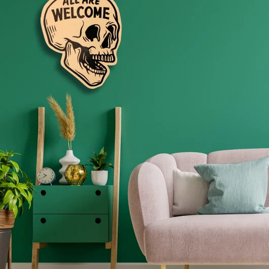 Letrero-Madera-Pintado-a-Mano-Calavera-salon