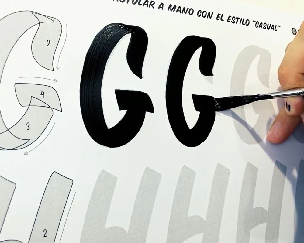 Rotulando-a-mano-Letras-Casual