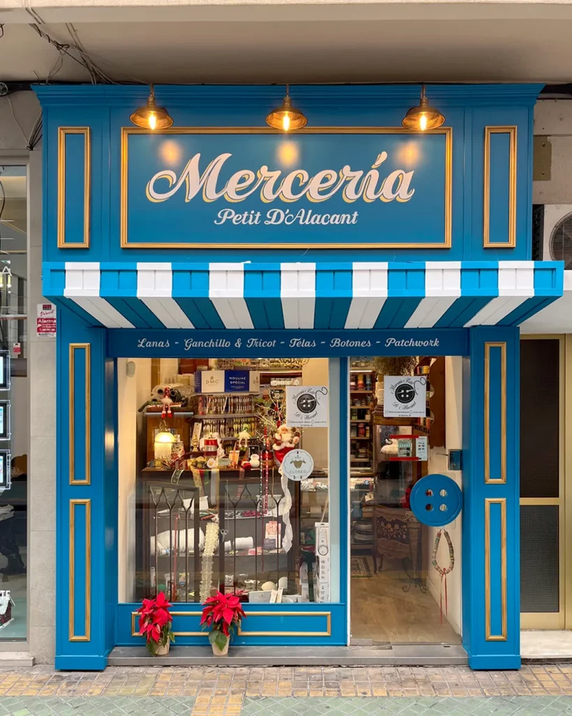 Rótulo Vintage Para Mercería en Alicante